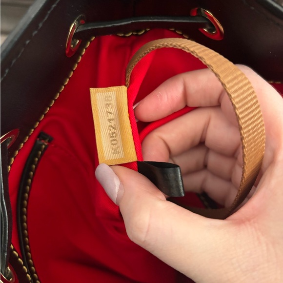 Dooney & Bourke Red Tartan Plaid Women's Bucket Bag - Picture 9 of 9